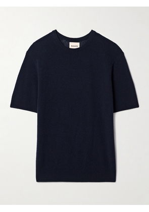 KHAITE - Pierre Cashmere-blend T-shirt - Blue - x small,small,medium,large,x large