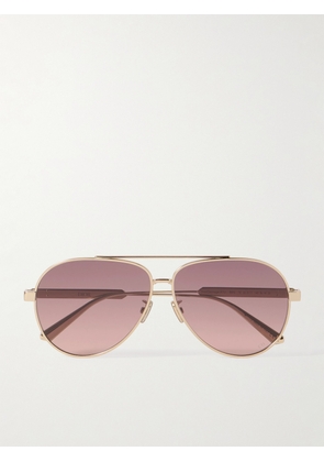 DIOR Eyewear - Diorcannage A1u Gold-tone Aviator-style Sunglasses - One size