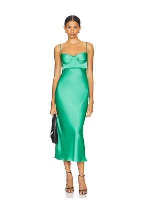 ASTR the Label Florianne Dress in Green. Size M, S, XS.