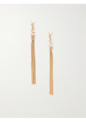 SAINT LAURENT - Tassel Gold-tone Earrings - One size