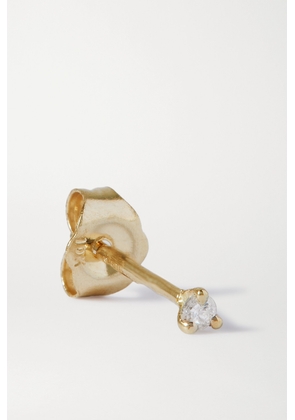 STONE AND STRAND - Teeny Gold Diamond Single Earring - One size