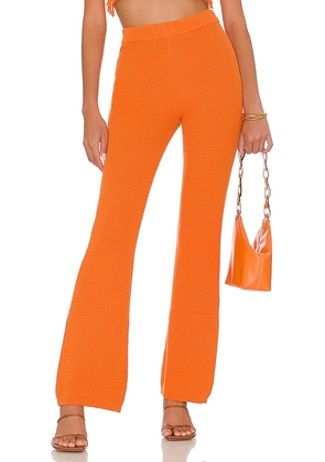 Lovers and Friends Devitta Knit Pant in Orange. Size S.