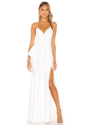 Katie May Arriba Dress in White. Size S.