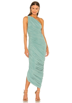 Norma Kamali Diana Gown in Mint. Size XS.