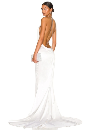 retrofete Margot Dress in White. Size M, S, XL, XS, XXL.