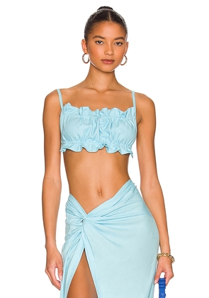 OW Collection x REVOLVE Iris Top in Blue. Size XS.