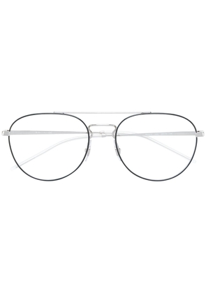 Ray-Ban aviator shaped glasses - White