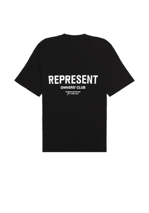 REPRESENT Represent Owners Club T-shirt in Black. Size S.
