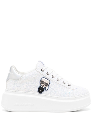 Karl Lagerfeld Anakapri glitter-detail sneakers - White