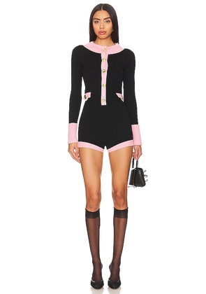 Nana Jacqueline Matilda Knit Jumpsuit in Black. Size S.