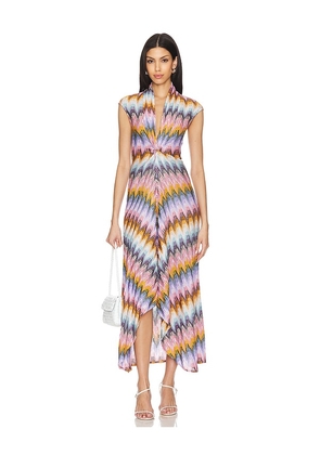 Missoni Long Dress in Lavender,Orange. Size 40/4.