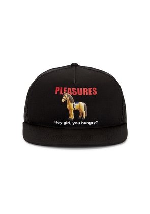 Pleasures Horse Trucker Cap in Black.