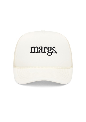 Motel Margarita Margs. Trucker Hat in Cream.