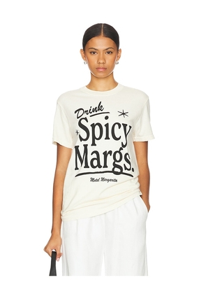 Motel Margarita Spicy Margs. Tee in Ivory. Size M, S, XL/1X.