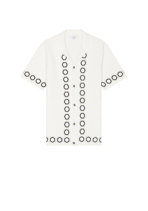 Reiss Decoy Shirt in White. Size M.