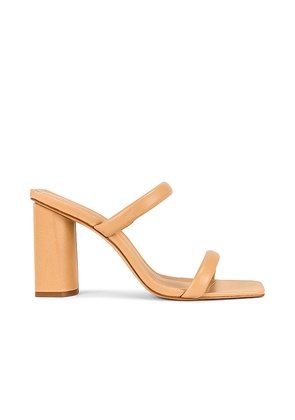 Schutz Ully Sandal in Nude. Size 9.5.