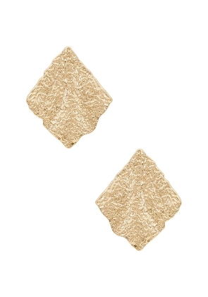 Lovers and Friends Ambra Earrings in Metallic Gold.