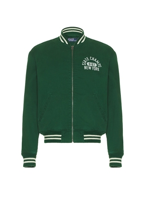 Polo Ralph Lauren Athletic Club Bomber Jacket in Dark Green. Size M, S, XL/1X.
