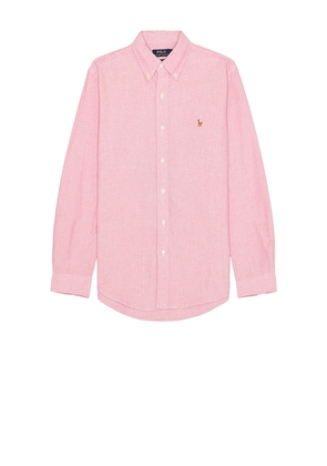 Polo Ralph Lauren Oxford Shirt in Rose. Size M, S, XL/1X.