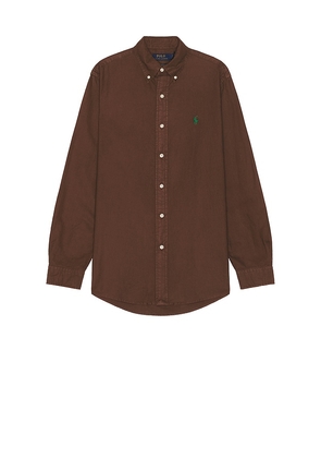 Polo Ralph Lauren Oxford Shirt in Chocolate. Size M, S, XL/1X.