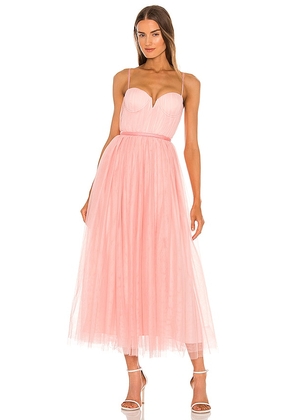 SAU LEE Selina Dress in Pink. Size 4.
