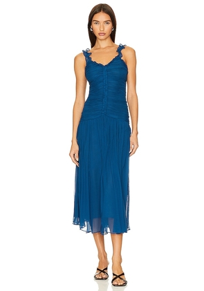 Ulla Johnson Rosaria Dress in Blue. Size 8.