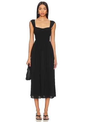 Rue Sophie Layla Midi Dress in Black. Size M.