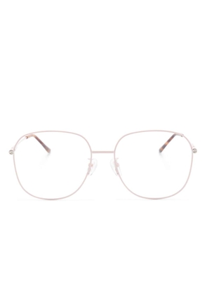 Gucci Eyewear Double G square-frame glasses - Pink