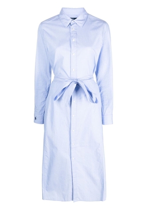 Polo Ralph Lauren belted cotton poplin shirtdress - Blue