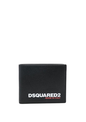 DSQUARED2 logo-print folded wallet - Black