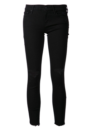 MOTHER 'Looker' ankle frey jeans - Black