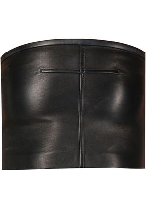 Alexander Wang leather bodycon tube top - Black