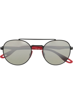 Ray-Ban round-frame mirrored sunglasses - Black