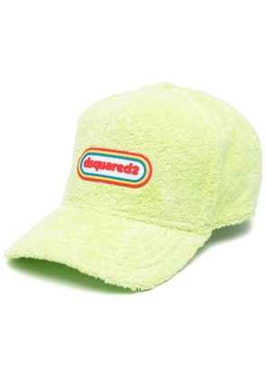 DSQUARED2 logo terry-cloth baseball cap - Green