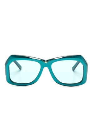 Marni Eyewear Tiznit logo-print sunglasses - Blue