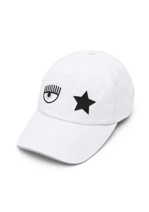 Chiara Ferragni logo-patch baseball cap - White