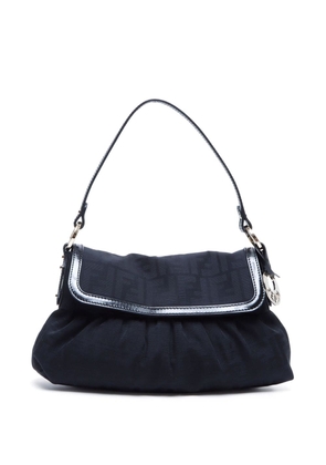 Fendi Pre-Owned Zucca canvas shoulder bag - Black