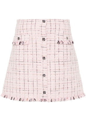 Maje tweed bouclé mini skirt - Pink