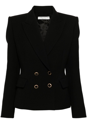 Alessandra Rich double-breasted virgin wool jacket - Black