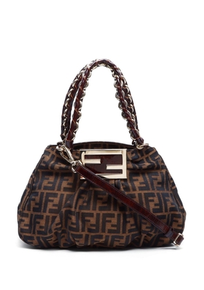Fendi Pre-Owned Mia canvas handbag - Brown
