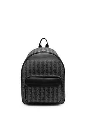 Lacoste monogram-print backpack - Black