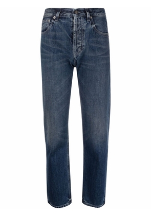 Saint Laurent high-waisted cropped jeans - Blue