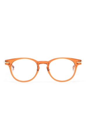 Linda Farrow Bay round-frame glasses - Orange