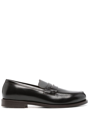 Henderson Baracco plain leather loafers - Brown