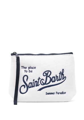 MC2 Saint Barth Aline terry-cloth pouch - White