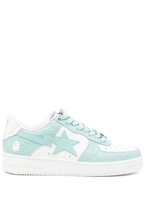 A BATHING APE® Sta leather sneakers - Green