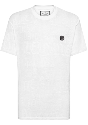 Philipp Plein logo-appliqué cotton T-shirt - White