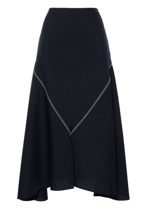 Marni high-waist midi asymmetric skirt - Blue