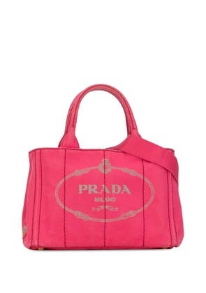 Prada Pre-Owned 2013-present Canapa Logo satchel - Pink