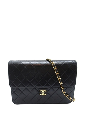 CHANEL Pre-Owned 1997-1999 CC Quilted Lambskin Single Flap crossbody bag - Black